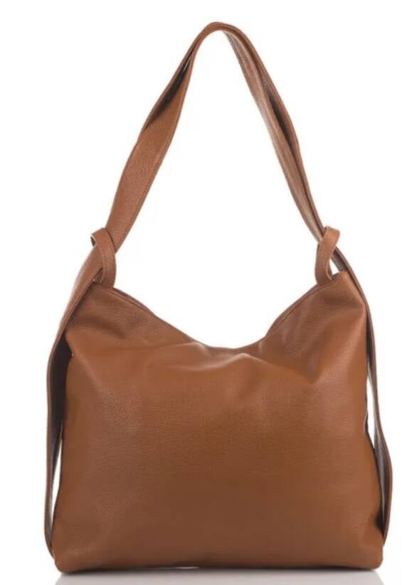 Borsa Convertibile a Zaino Ayla in Vera Pelle Made in Italy