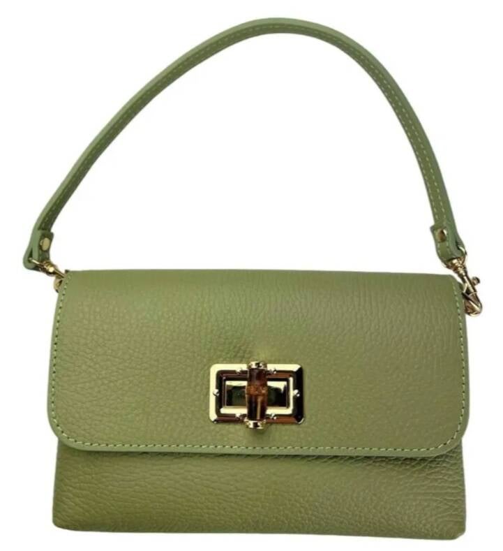 Le Bambú in Pelle – Borsa a Spalla in Vera Pelle Made in Italy