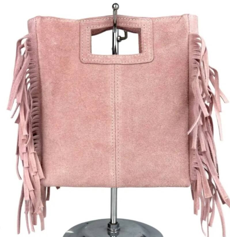 Le Frangettine – borsetta in pelle camoscio frange made in Italy