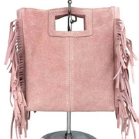 Le Frangettine – borsetta in pelle camoscio frange made in Italy