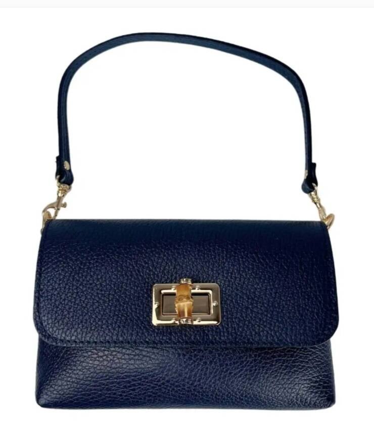 Le Bambú in Pelle – Borsa a Spalla in Vera Pelle Made in Italy