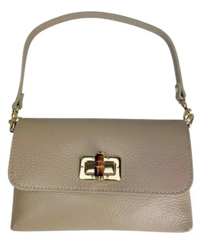 Le Bambú in Pelle – Borsa a Spalla in Vera Pelle Made in Italy