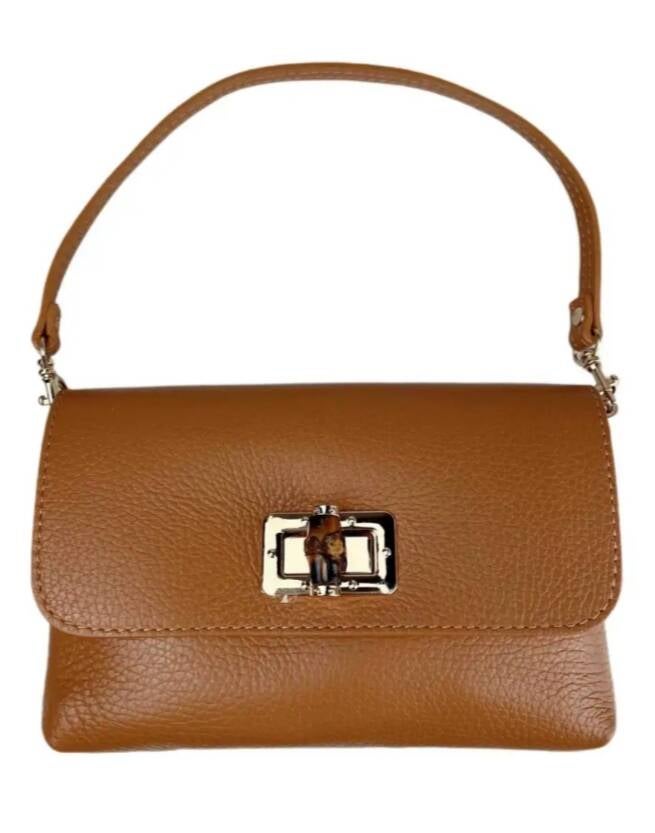 Le Bambú in Pelle – Borsa a Spalla in Vera Pelle Made in Italy