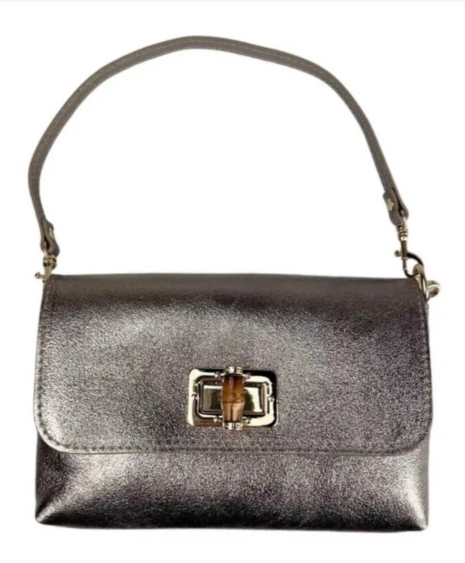 Le Bambú in Pelle – Borsa a Spalla in Vera Pelle Made in Italy