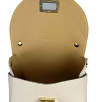 Le Bambú spring– borsetta in pelle con chiusura bambù