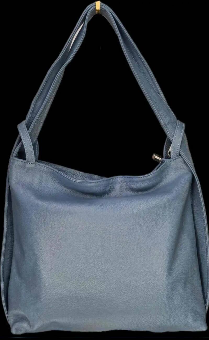 Borsa Convertibile a Zaino Ayla in Vera Pelle Made in Italy