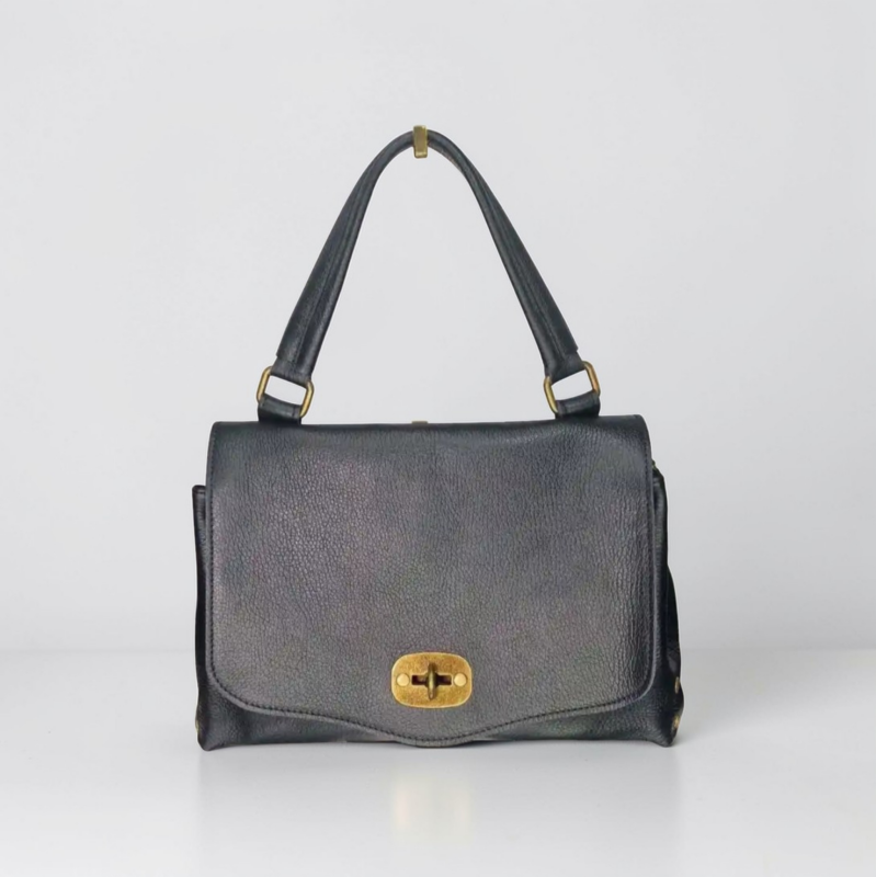 Borsa Postina "Chiara" AnemBags in Pelle Dollaro con Tracolla Rimovibile