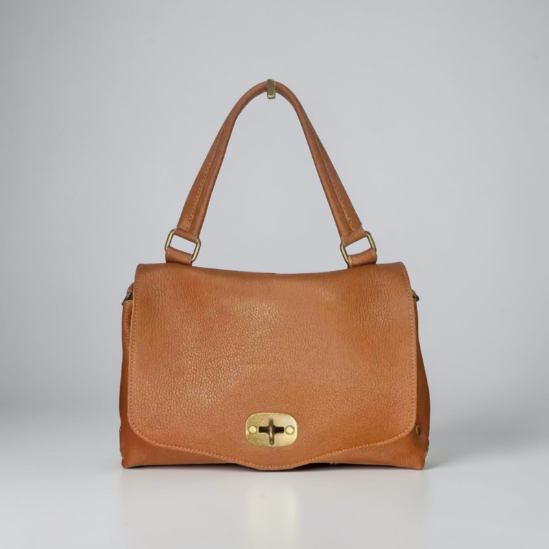 Borsa Postina "Chiara" AnemBags in Pelle Dollaro con Tracolla Rimovibile