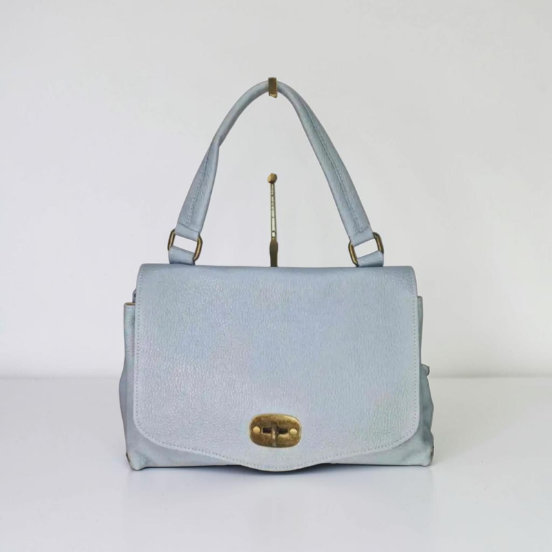 Borsa Postina "Chiara" AnemBags in Pelle Dollaro con Tracolla Rimovibile