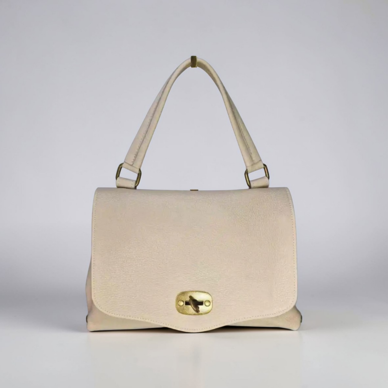 Borsa Postina "Chiara" AnemBags in Pelle Dollaro con Tracolla Rimovibile