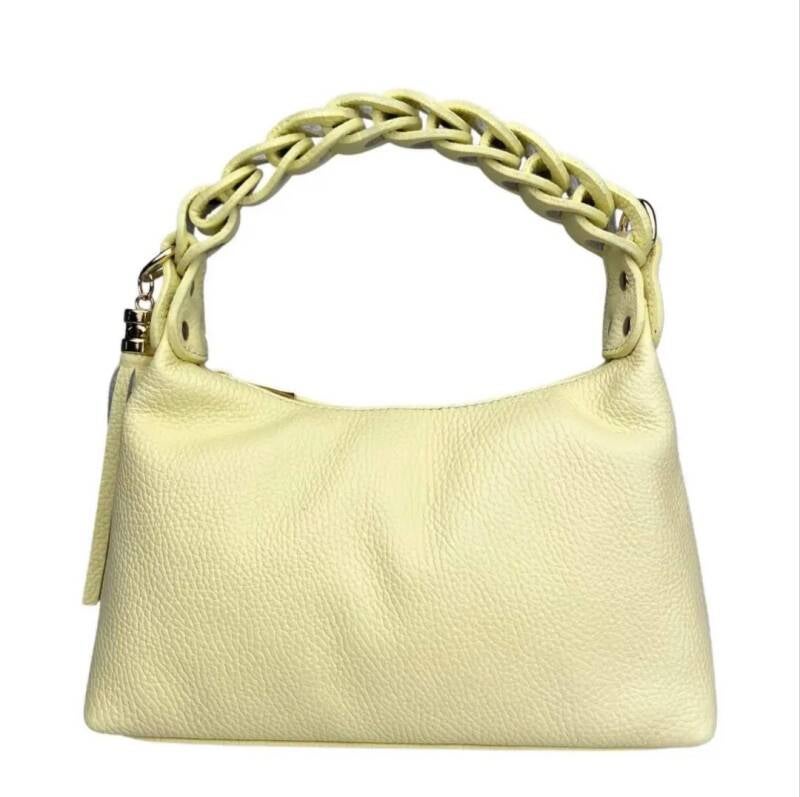 Destiny – Borsa dal design elegante in vera pelle - Cuoio