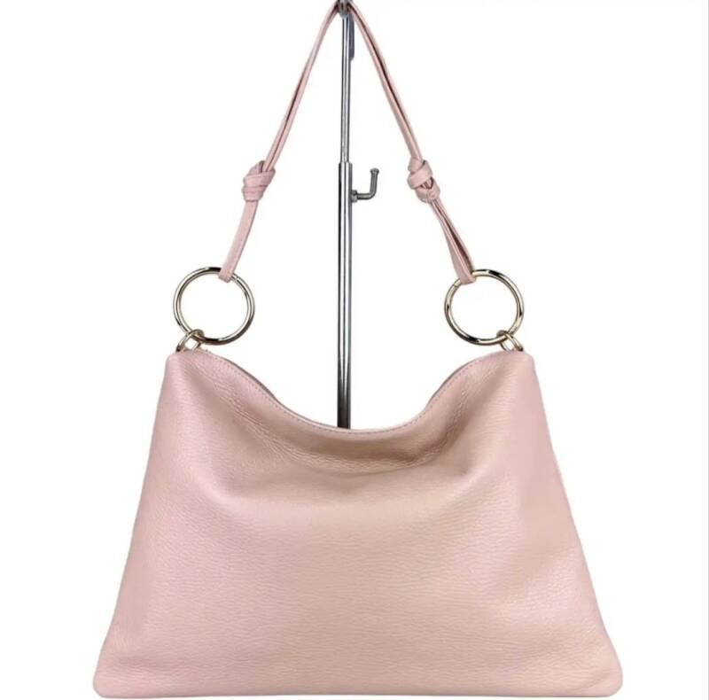 “Le Sottilissime Big – borsa con anelli in vera pelle”