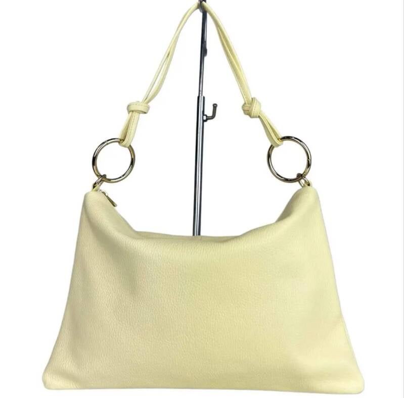 “Le Sottilissime Big – borsa con anelli in vera pelle”