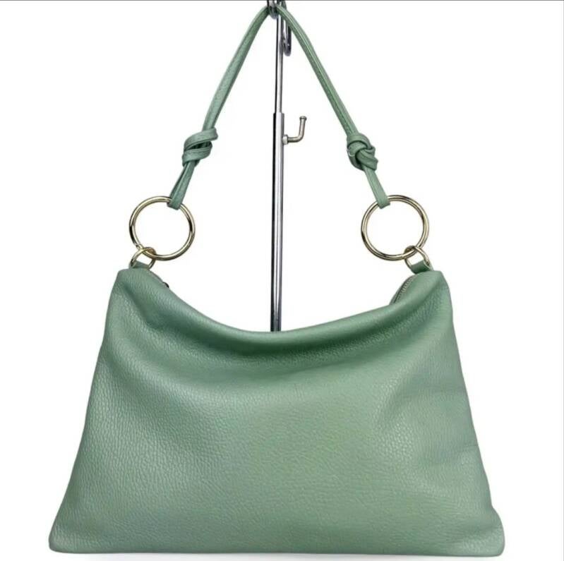 “Le Sottilissime Big – borsa con anelli in vera pelle”