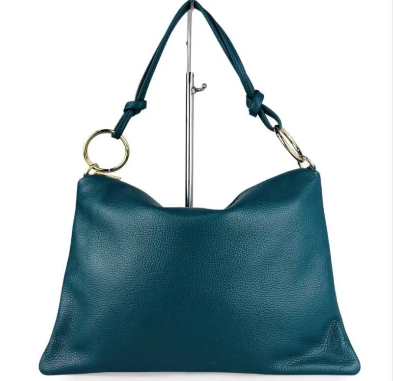 “Le Sottilissime Big – borsa con anelli in vera pelle”