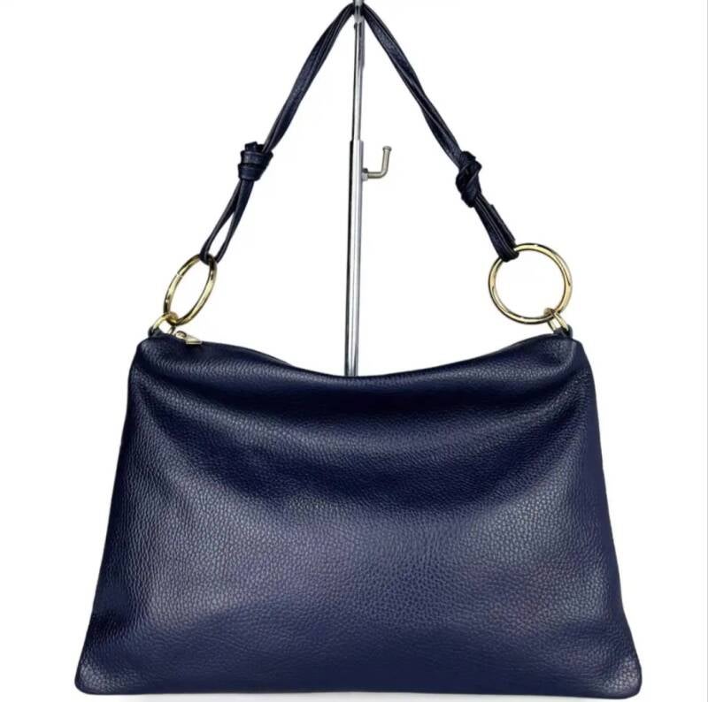 “Le Sottilissime Big – borsa con anelli in vera pelle”