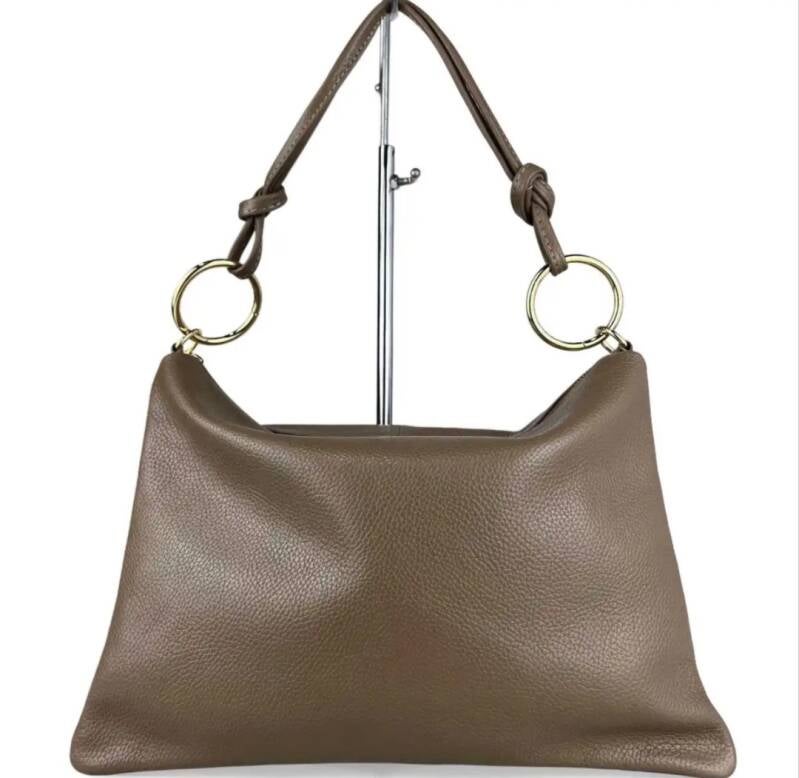 “Le Sottilissime Big – borsa con anelli in vera pelle”