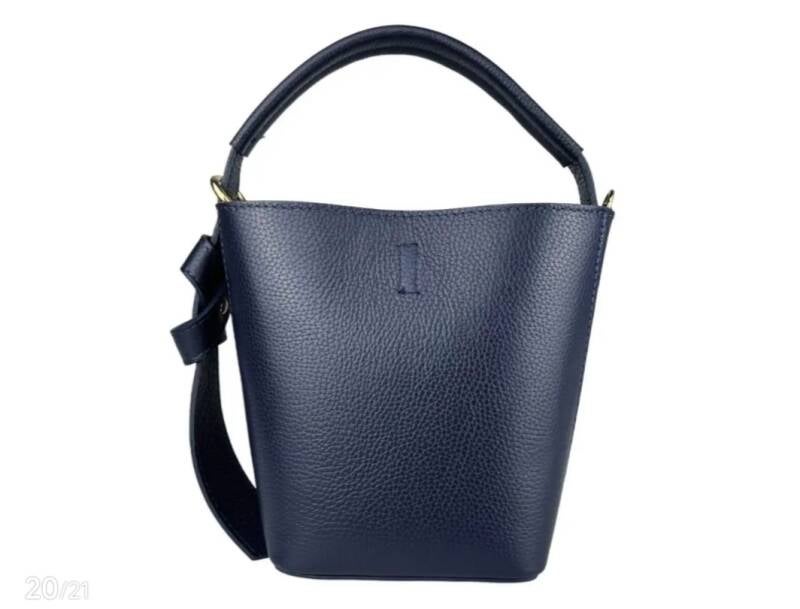 I Fiocchetti” in pelle made in Italy – secchiello con fiocco elegante