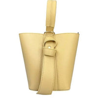 I Fiocchetti” in pelle made in Italy – secchiello con fiocco elegante - Polvere / Vera pelle