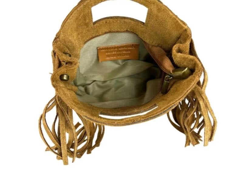 Le Frangettine Mini – Mini bag con frange in Vera Pelle Made in Italy