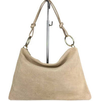 “Le Sottilissime Big – borsa con anelli in CAMOSCIO”