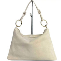 “Le Sottilissime Big – borsa con anelli in CAMOSCIO”