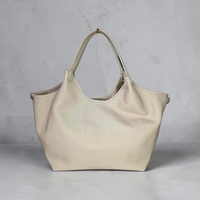 “Le Barchette” – Borsa a mano in vera pelle made in Italy - bordeaux