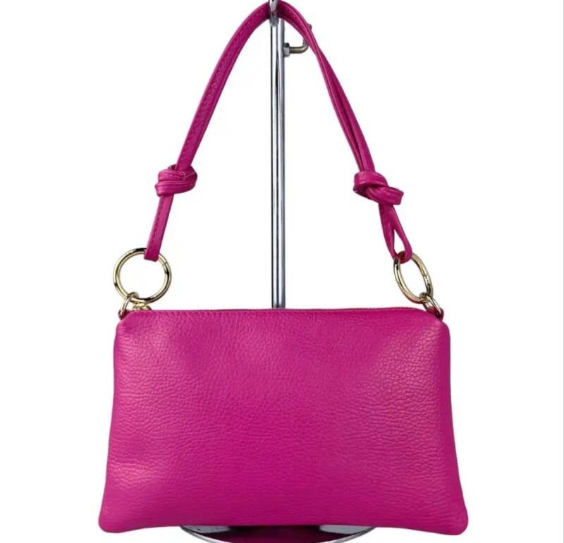 Borsa “Le Sottilissime Small” in vera pelle - Argento / Vera pelle
