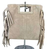 Le Frangettine – borsetta in pelle camoscio frange made in Italy