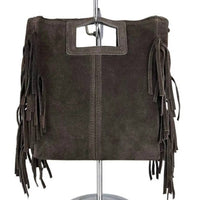 Le Frangettine – borsetta in pelle camoscio frange made in Italy