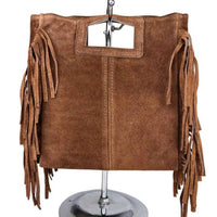 Le Frangettine – borsetta in pelle camoscio frange made in Italy
