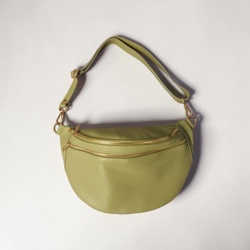 Marsupio Urban AnemBags in Vera Pelle Made in Italy – Unisex con Doppia Cerniera