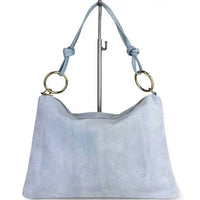 “Le Sottilissime Big – borsa con anelli in CAMOSCIO”