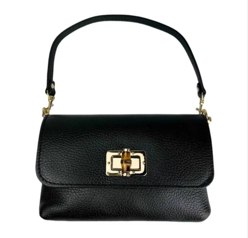 Le Bambú in Pelle – Borsa a Spalla in Vera Pelle Made in Italy