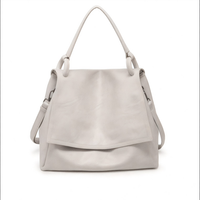 “Le Pattine - borsa da spalla con pattina in poliuretano - Beige / Ecopelle