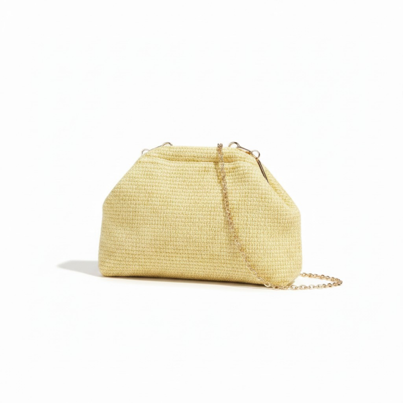 Borsa a Tracolla in Ecorafia CONCHIGLIONI – Leggera, Estiva ed Elegante - nero / Ecorafia