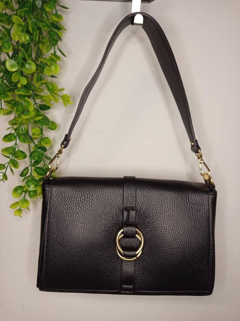 Borsa "Sirya" in vera pelle made in Italy | Accessorio elegante AnemBags - verde / Vera pelle