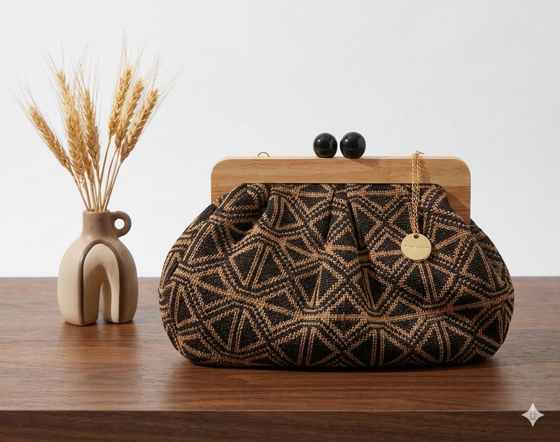 Borsa a Tracolla Zuri Eleganza e Funzionalità con un Tocco di Legno | Anembags