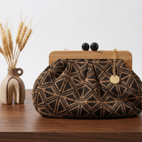 Borsa a Tracolla Zuri Eleganza e Funzionalità con un Tocco di Legno | Anembags