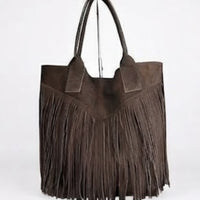 Le Frangette – borsa con frange in vera pelle made in Italy