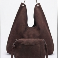 Borsa Diana in Ecocamoscio – Sacca Morbida con Borsello Interno Estraibile e Tracolla
