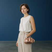 Conchigliette – borsa shell / conchiglia in vera pelle made in Italy