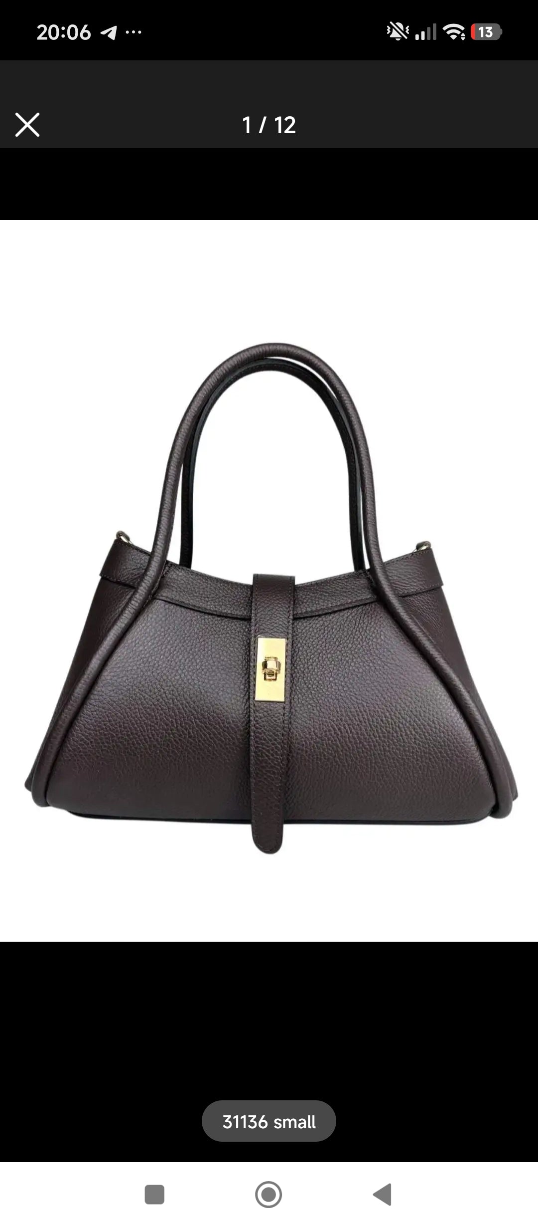 Borsa Donna IVY in Vera Pelle Made in Italy con Tracolla