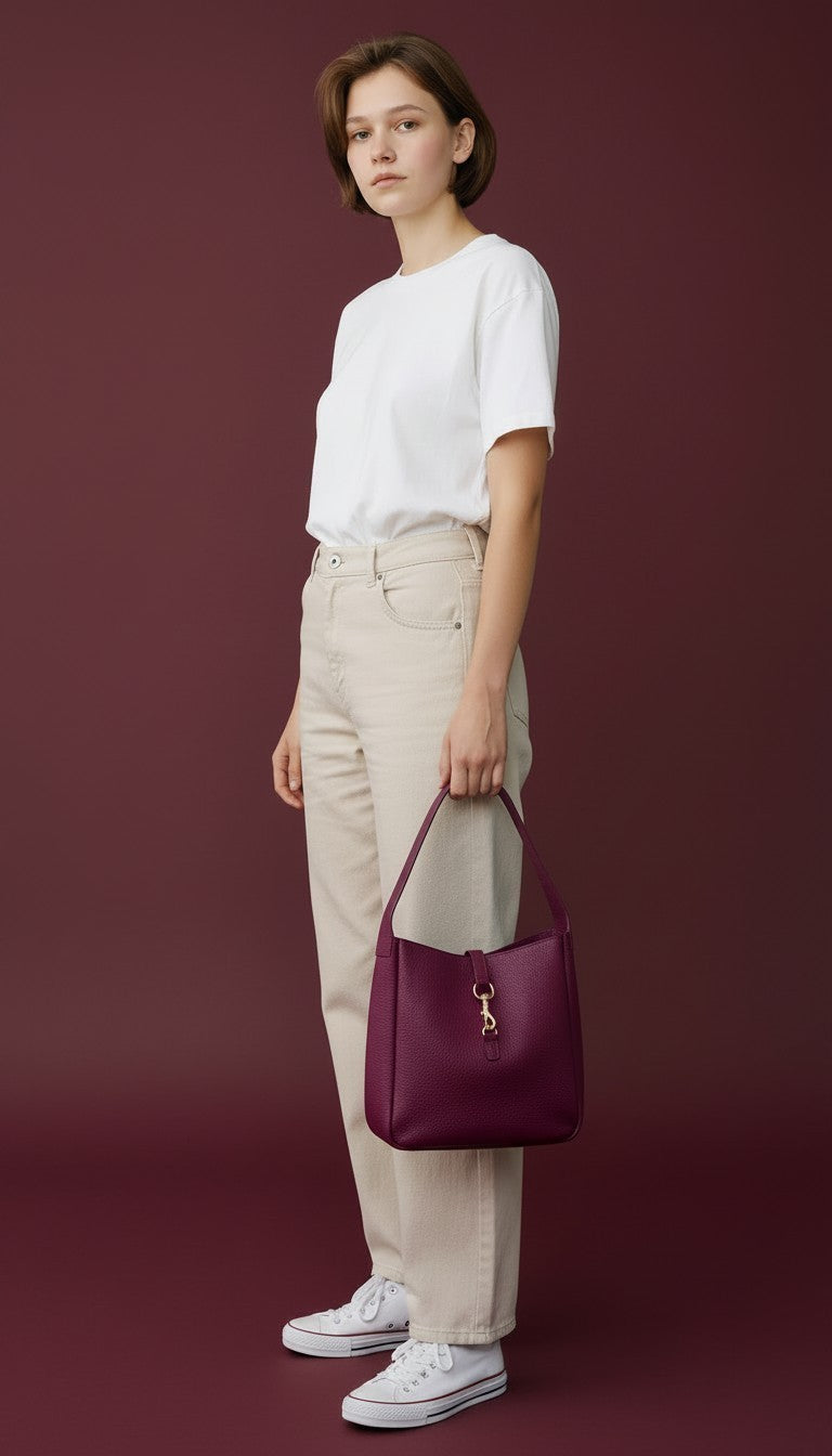 Borsa a Spalla Penelope in Vera Pelle | Anembags