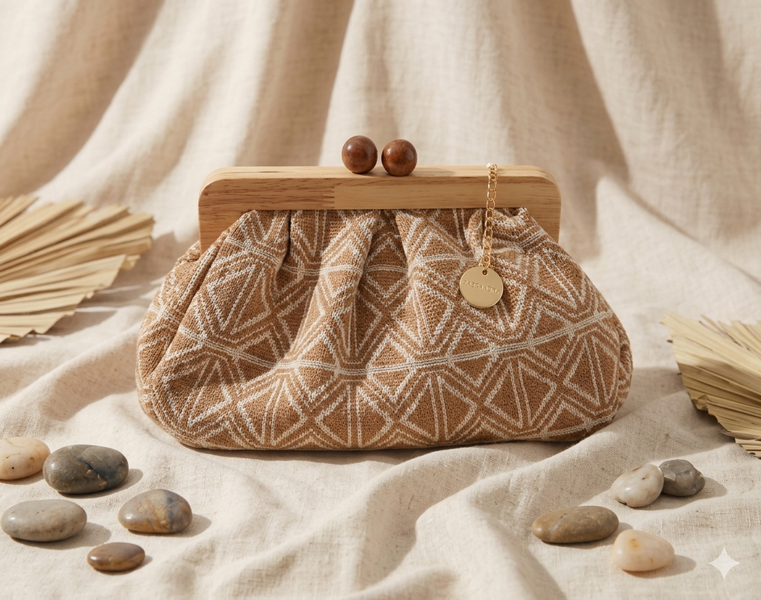 Borsa a Tracolla Zuri Eleganza e Funzionalità con un Tocco di Legno | Anembags