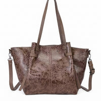 Borsa Tote "Sara" in poliuretano effetto Pelle Invecchiata - Collezione Premium Anembags