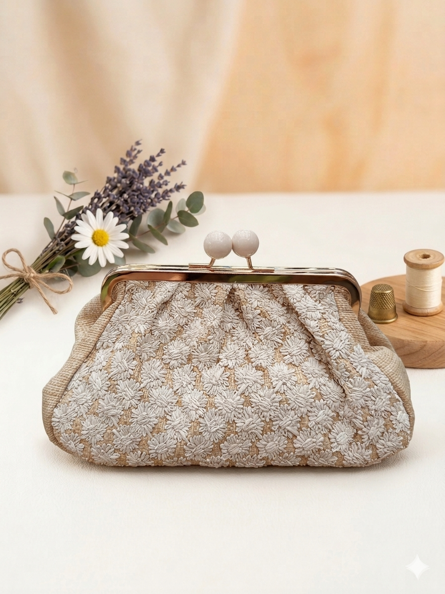 Borsa Clelia clucht con pomelli laccati Anembags