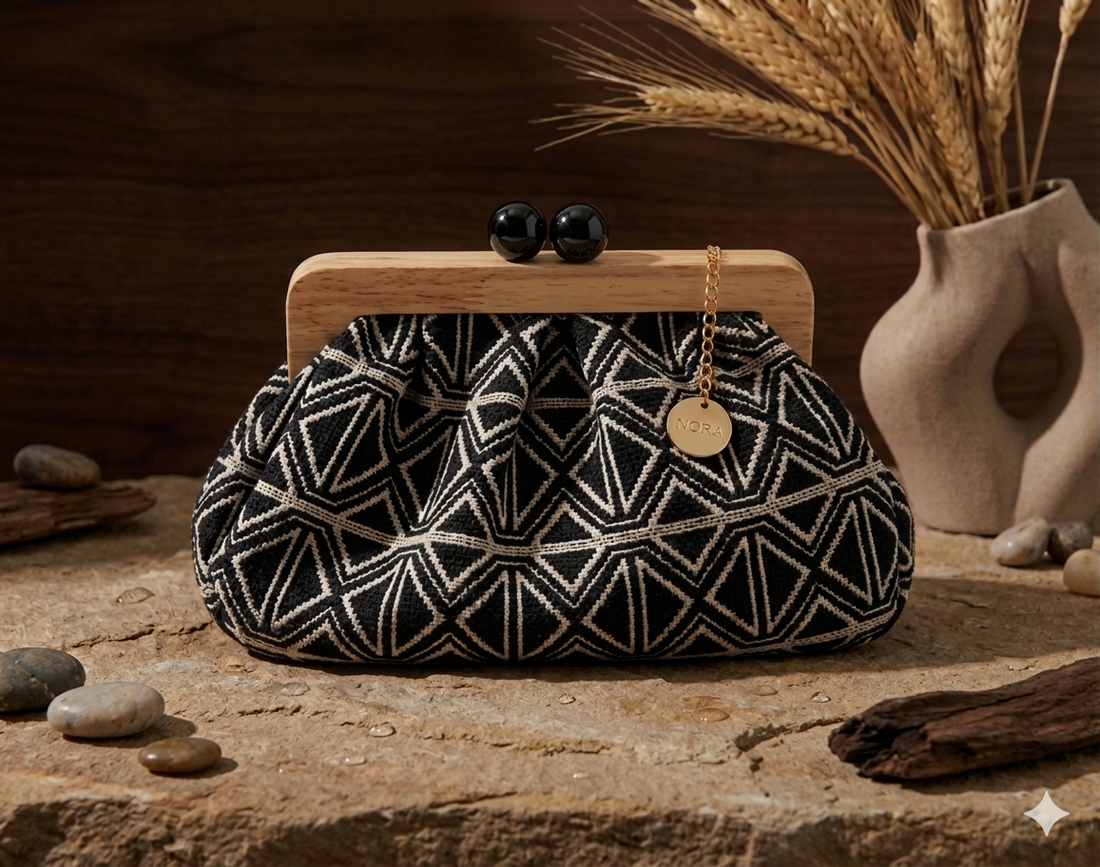 Borsa a Tracolla Zuri Eleganza e Funzionalità con un Tocco di Legno | Anembags