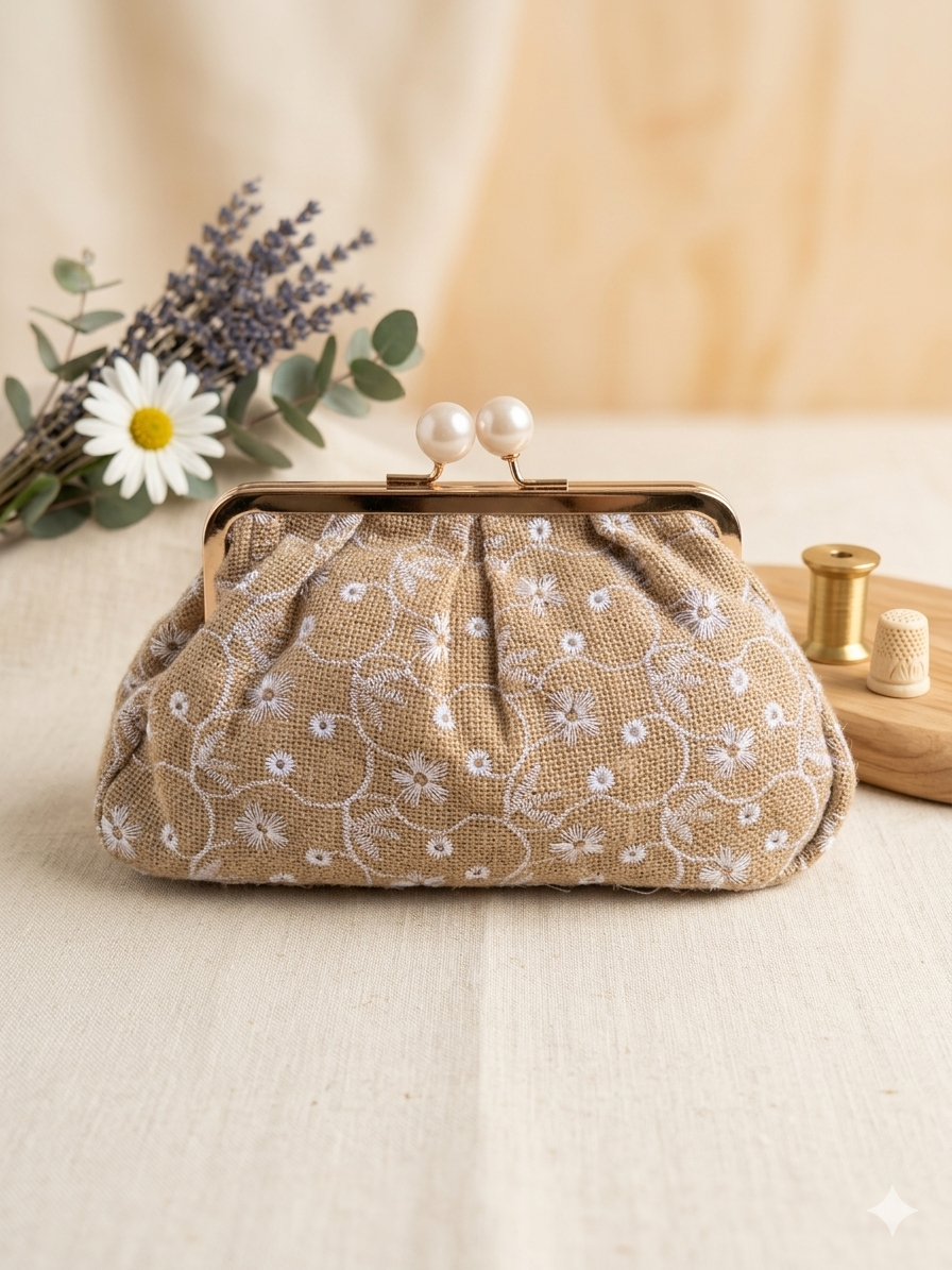 Borsa Clelia clucht con pomelli laccati Anembags