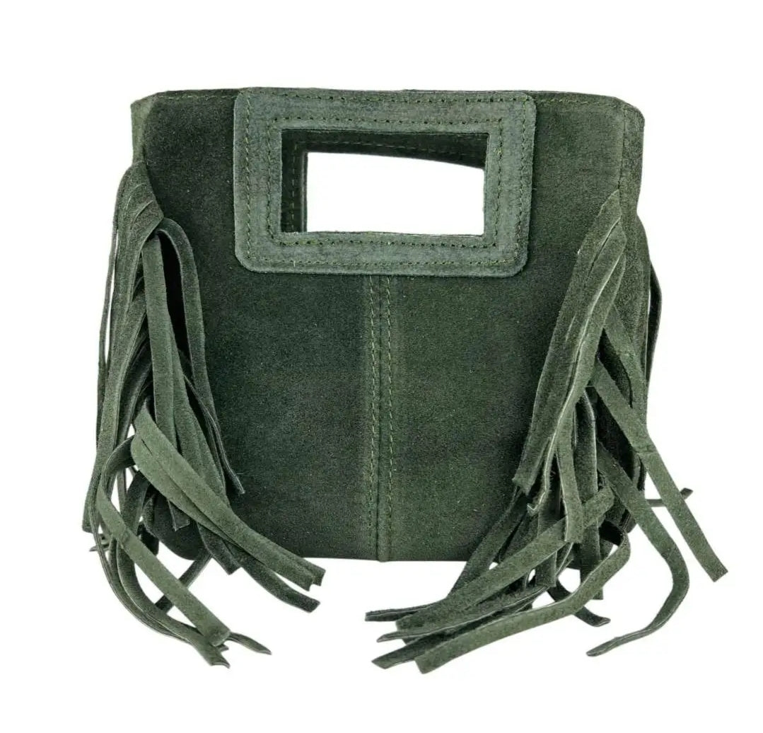 Le Frangettine Mini – Mini bag con frange in Vera Pelle Made in Italy